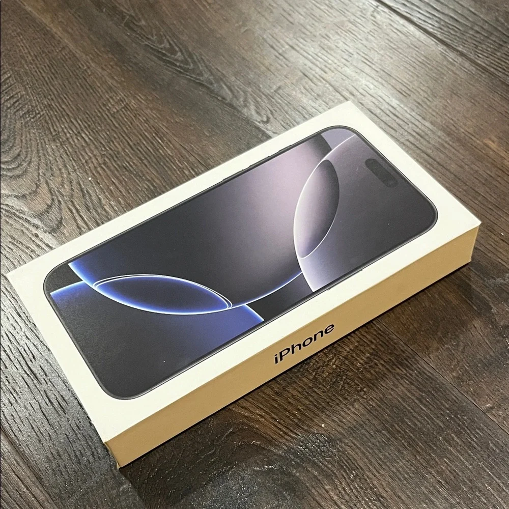 Original Apple Empty Box iPhone 16 Pro Max Black Titanium 256GB BOX ONLY